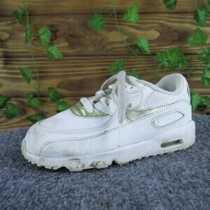 Nike Unisex Sneaker Air Max Sz T 10 Medium‎ White Synthetic Lace Up